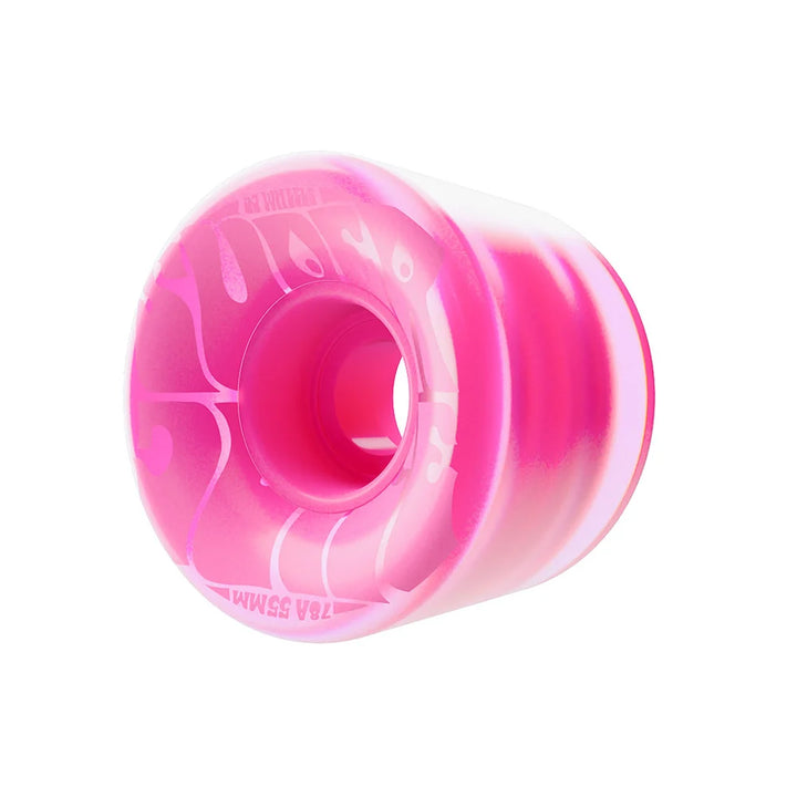 Oj Mini Super Juice Transparent Bubble Gum Pink 55mm 78A Skateboard Wheels