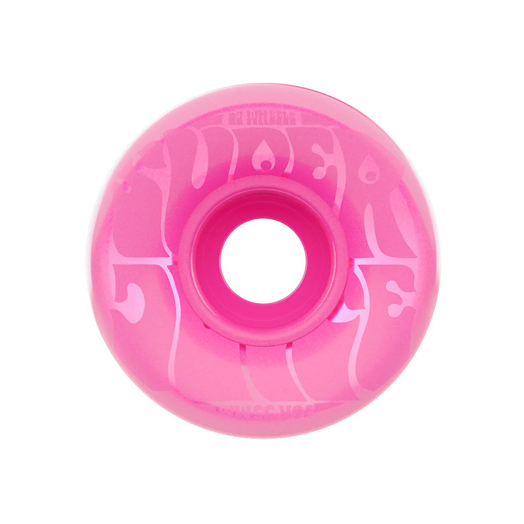 Oj Mini Super Juice Transparent Bubble Gum Pink 55mm 78A Skateboard Wheels