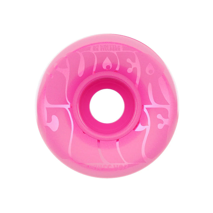 Oj Mini Super Juice Transparent Bubble Gum Pink 55mm 78A Skateboard Wheels