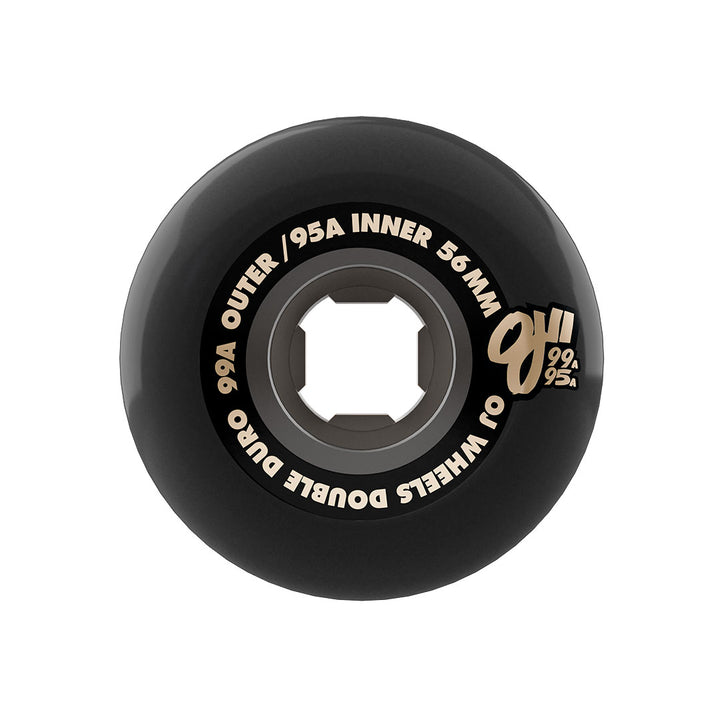 OJ Double Duro Black Chubbies 56Mm 95A/99A Skateboard Wheels