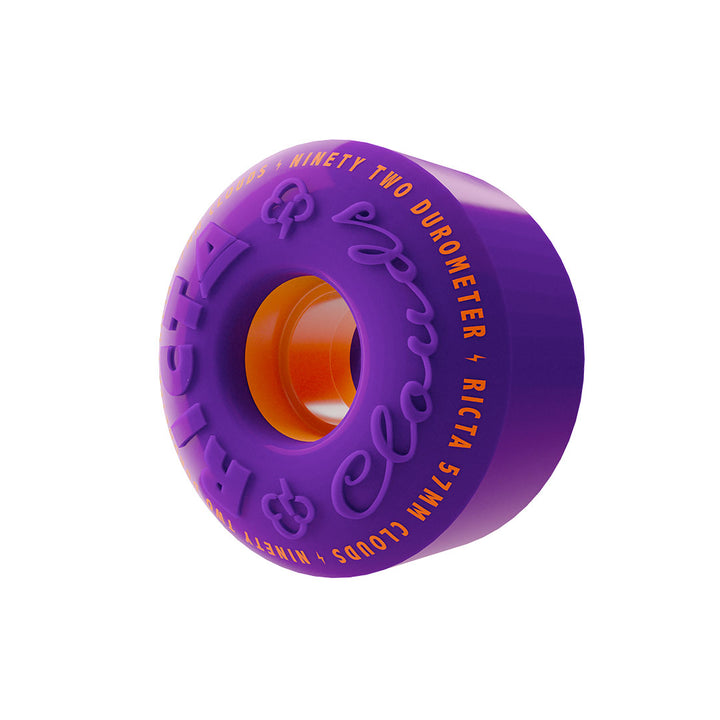 Ricta Clouds Purple Orange 57mm 92A Skateboard Wheels