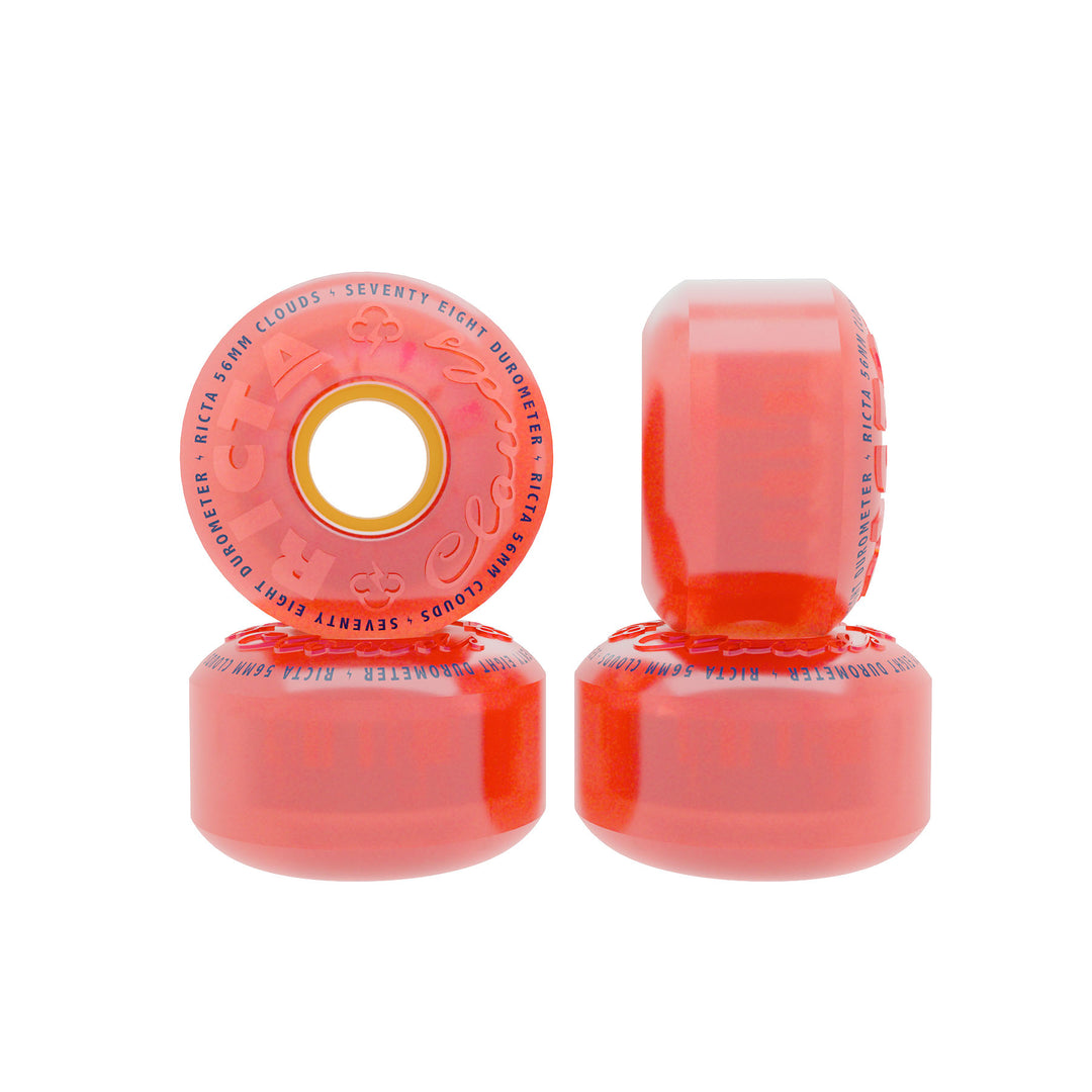 Ricta Clouds Pink Citrus 56mm 78A Skateboard Wheels
