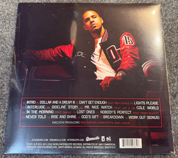 Cole, J. - Cole World: The Sideline Story Back Vinyl Record Cover