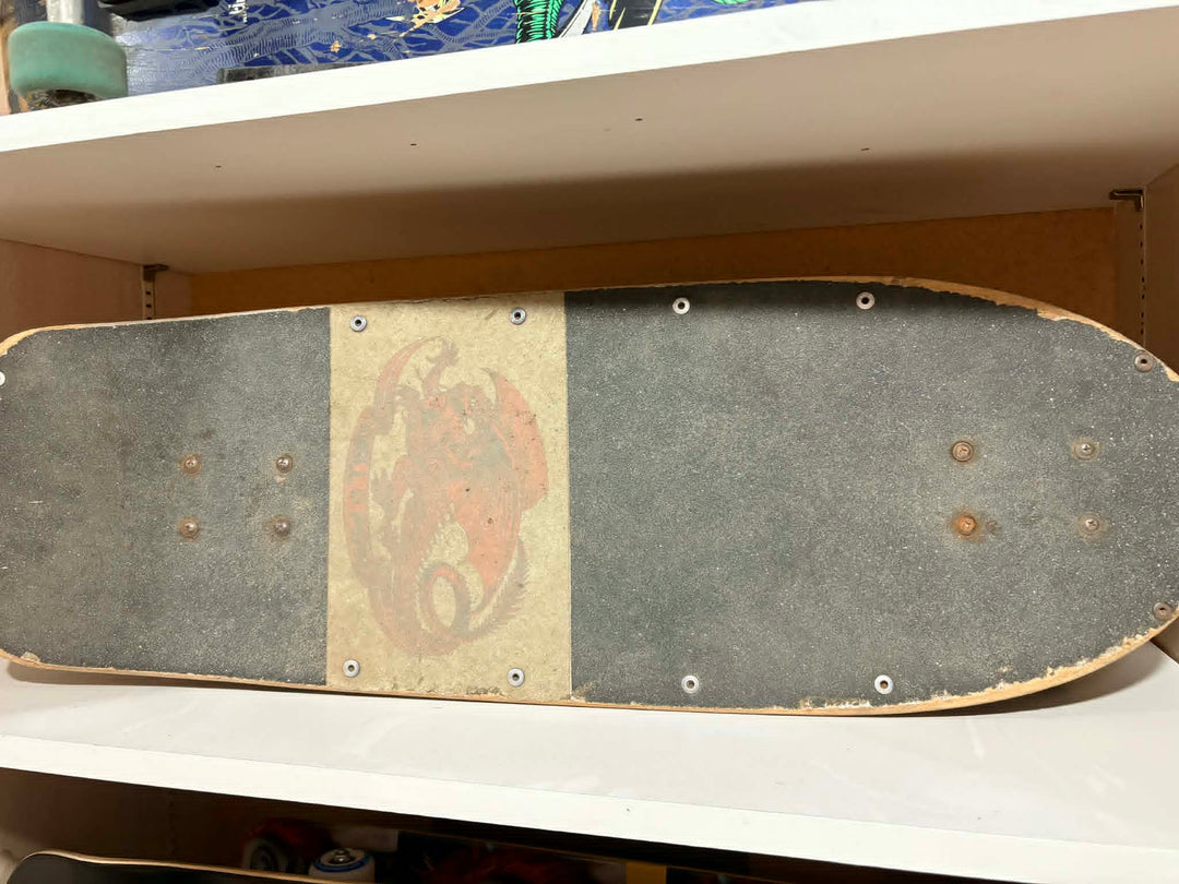 Powell Peralta Ray Rodriguez Skull & Sword Silver Original 80s USED Complete Skateboard
