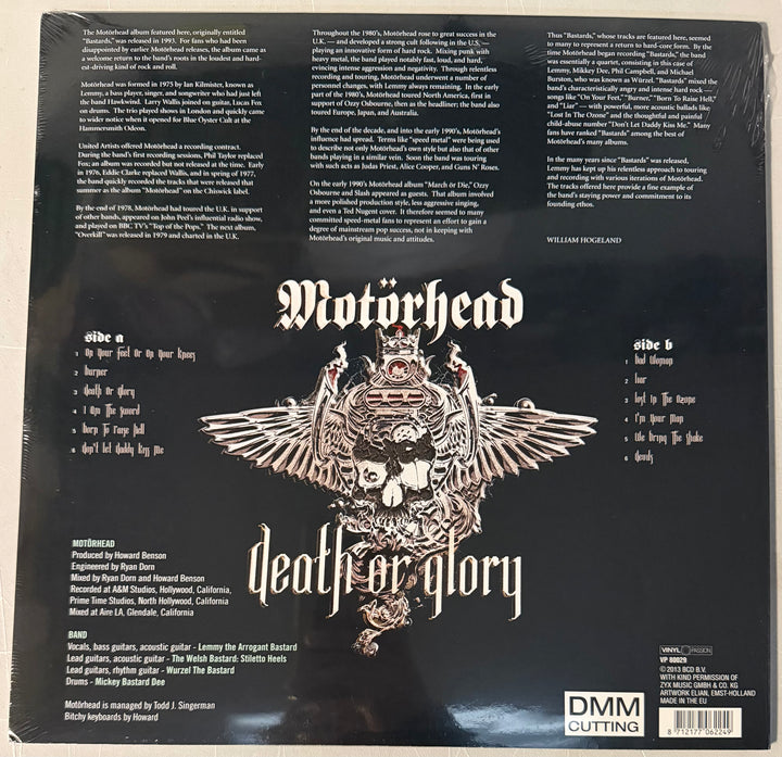 Motorhead - Death or Glory Vinyl LP Record