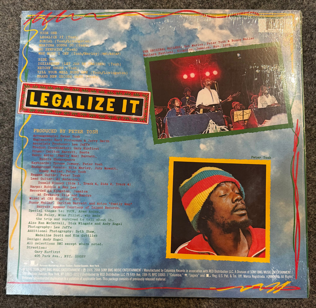 Peter Tosh - Legalize It Back Vinyl Record Cover