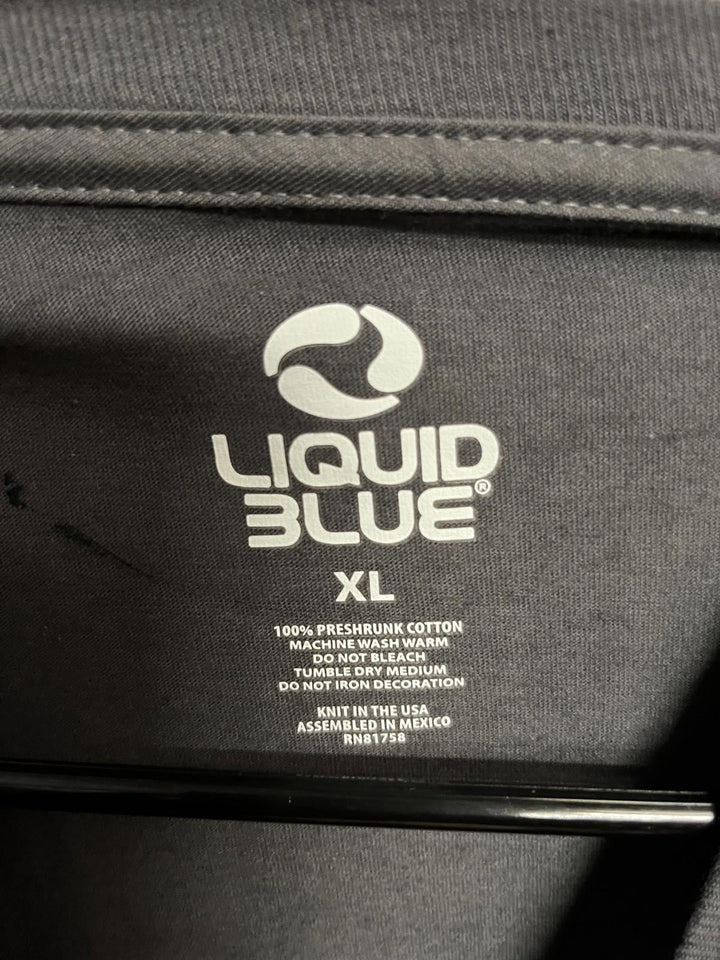 Jimi Hendrix Big Face T-shirt - Hendrix AOP Liquid Blue XL