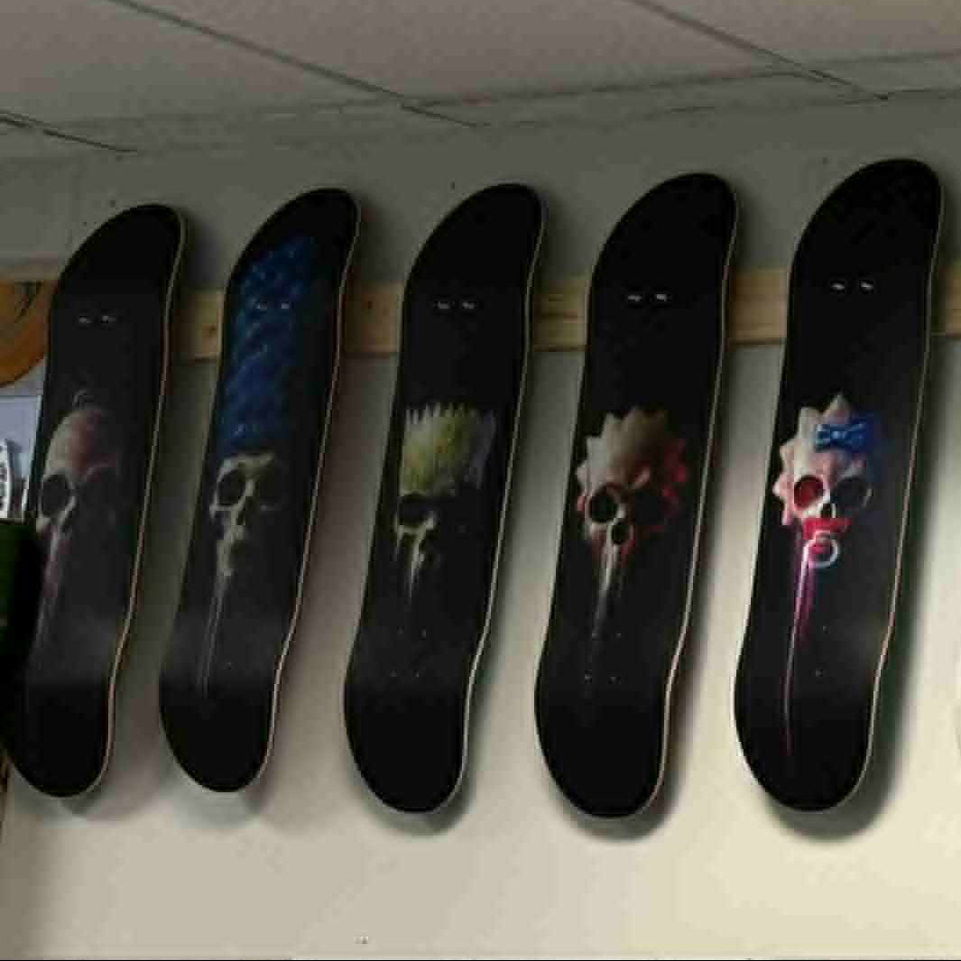 ZERO SIMPSONS SPRINGFIELD HORROR 5x SKATEBOARD DECK SET