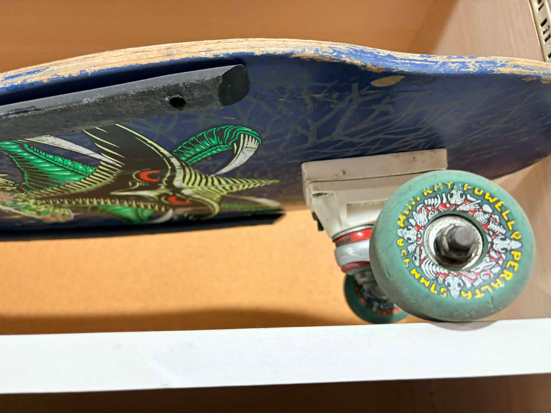 Powell Peralta Tony Hawk Claw Blue Original 80s USED Complete Skateboard