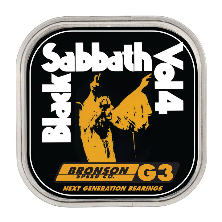 Bronson Speed Co. x Black Sabbath Pro G3 Skateboard Bearings (set of 8)
