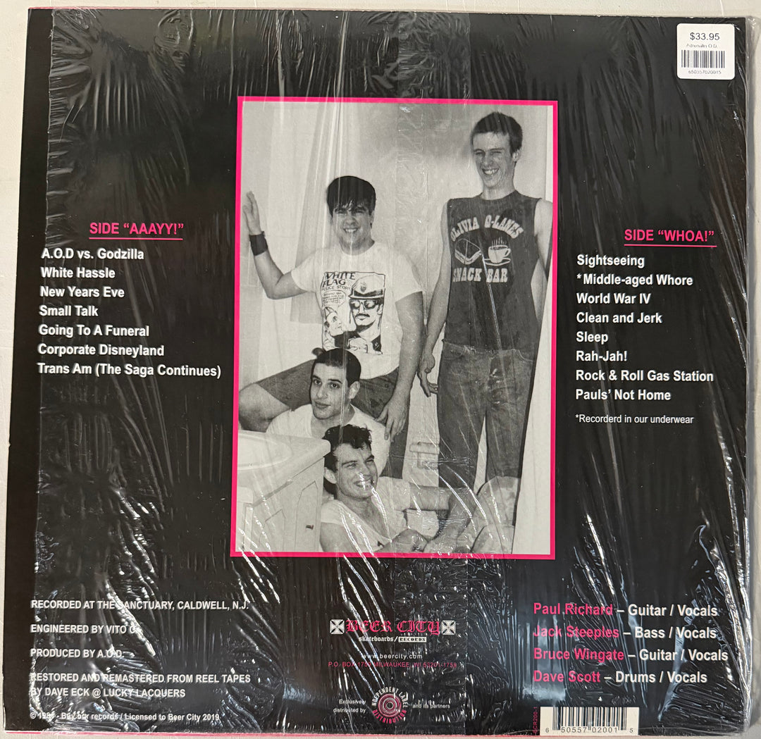 Adrenalin O.D. – The Wacky Hi-Jinks Of Adrenalin O.D. Blue Color Vinyl LP Record