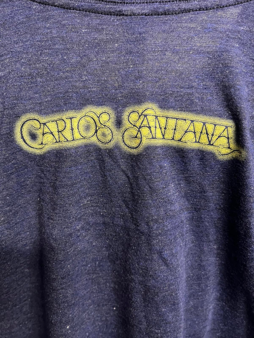 Carios Santana T-shirt 2 Sided - Santana Guitar Peace Dove