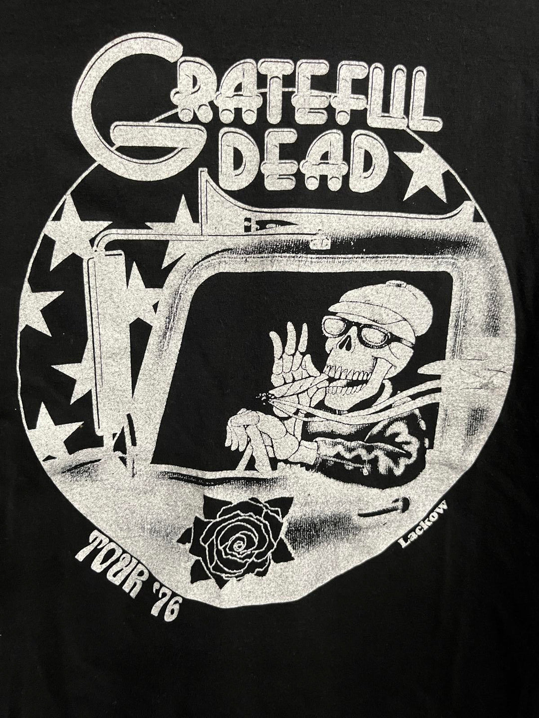 BGP Grateful Dead Tour 76 T-shirt Smoking Skeleton Shirt XL