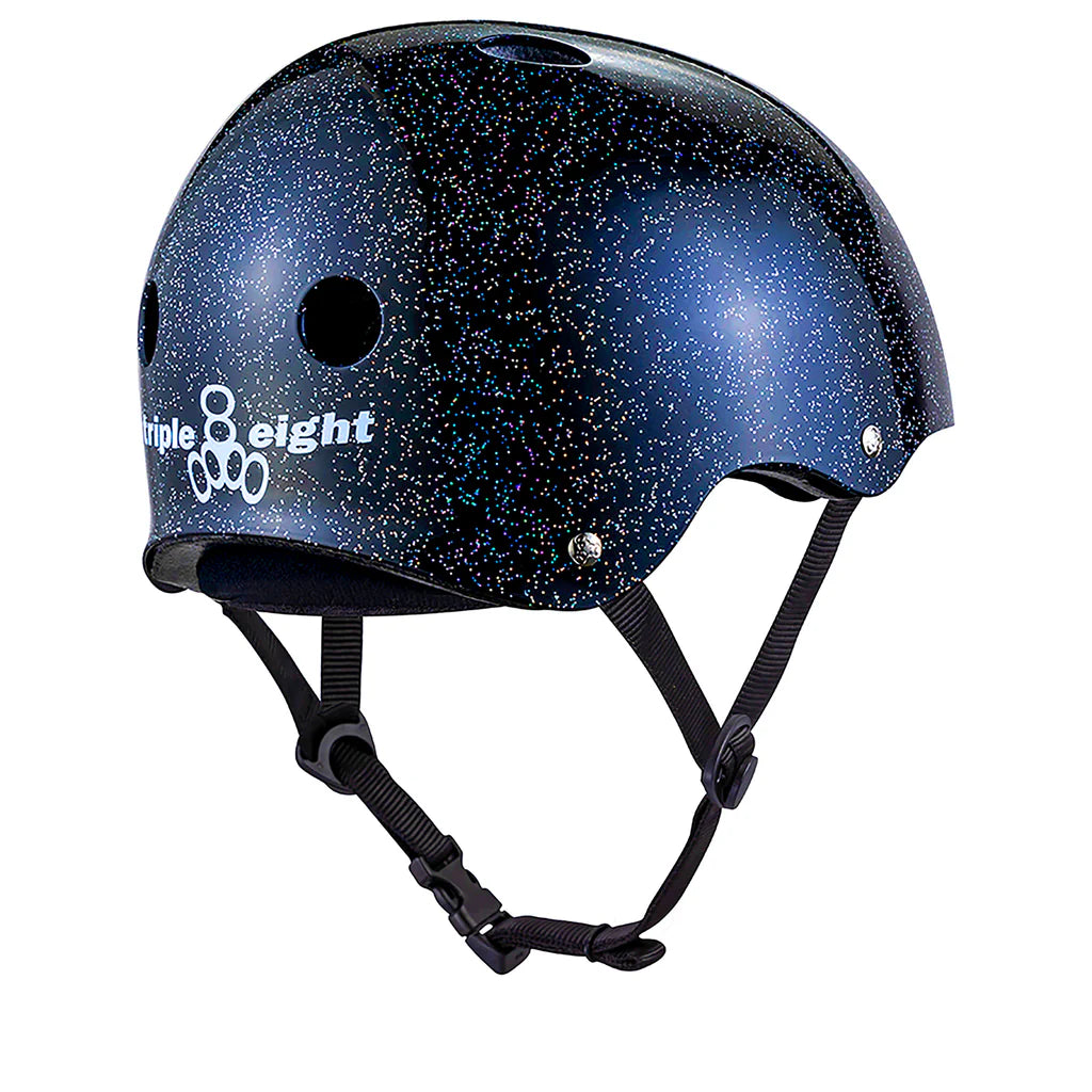 Triple Eight Deep Cover Helmet (Black Glitter)