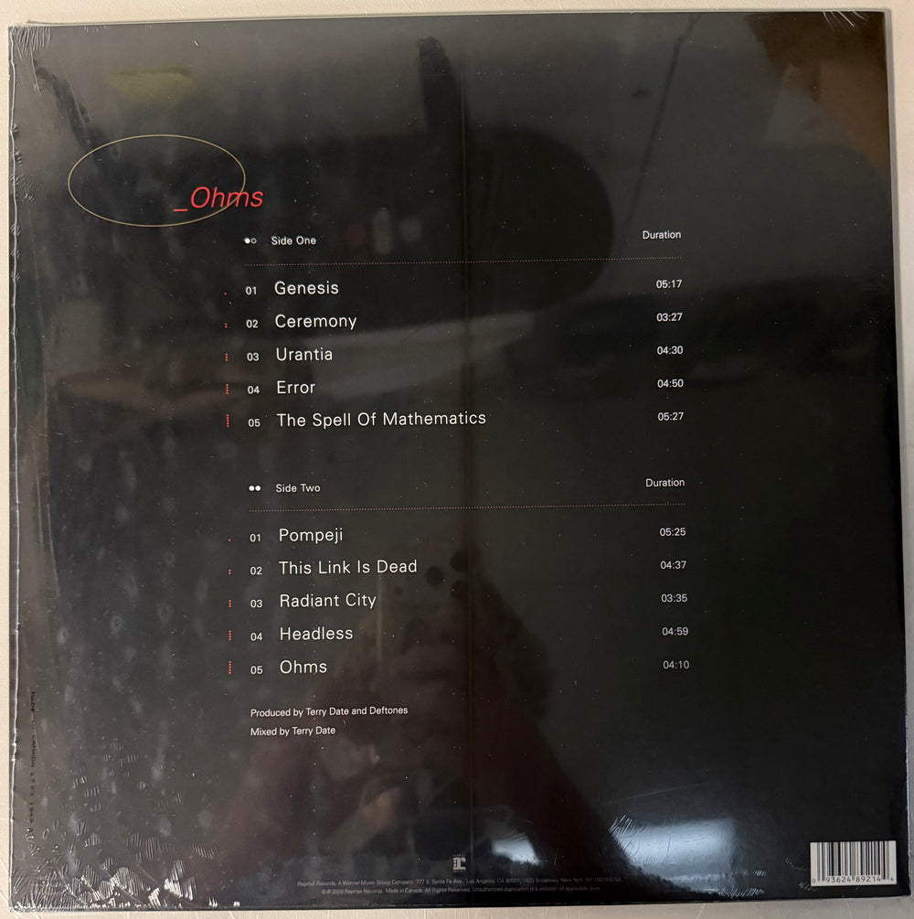 Deftones - Ohms Vinyl LP Record