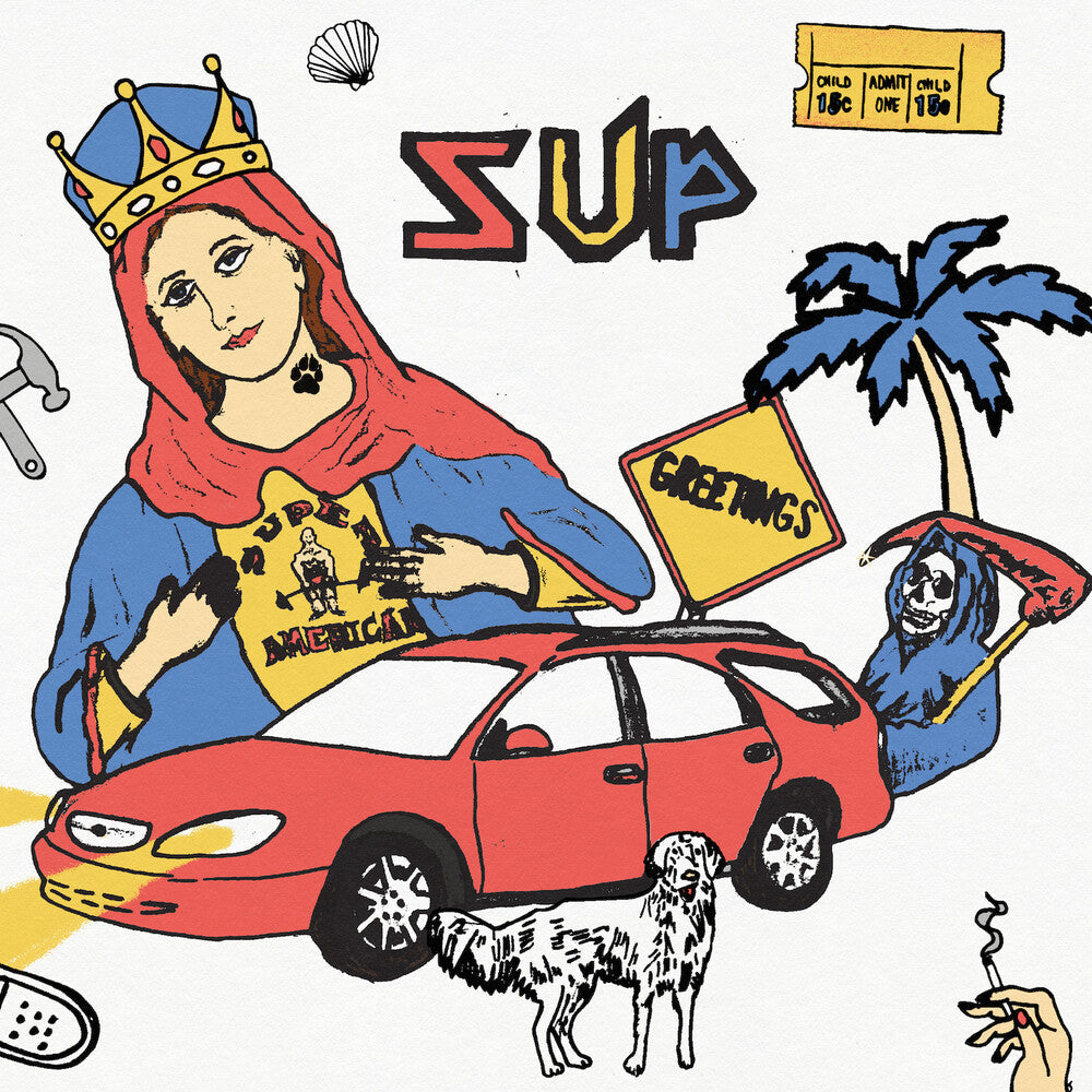 Super American - Sup - Half Red / Half Blue (Blue) [Colored Vinyl] (Red)