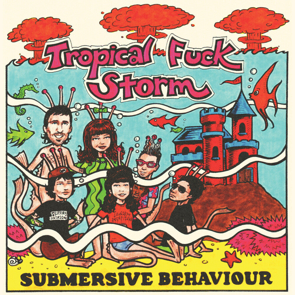 Tropical Fuck Storm - Submersive Behaviour - Clear/Aqua Blue Smoke [LP]