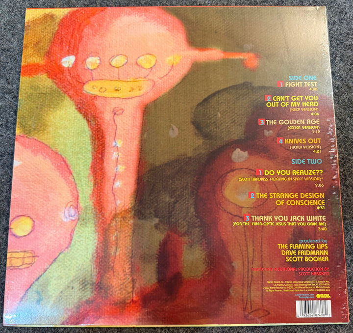 Flaming Lips, The - Fight Test Back Vinyl Record Cover
