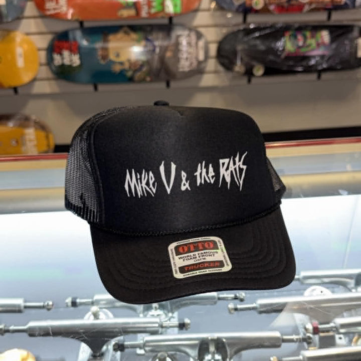 Mike V & the Rats "Rats Logo" Black Trucker Hat Mike Vallely
