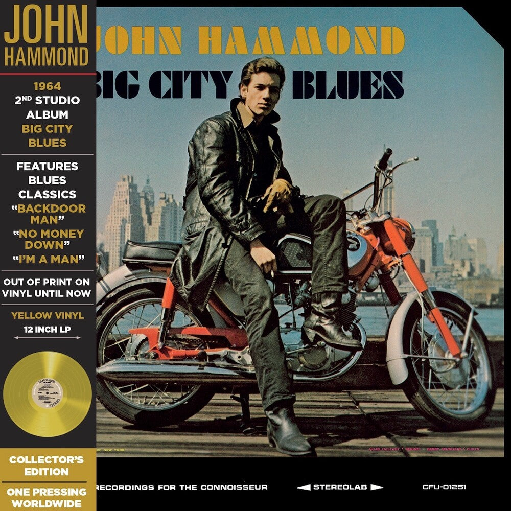 John Hammond - Big City Blues [Colored Vinyl] [Deluxe] [Limited Edition] (Ylw) [Remastered]