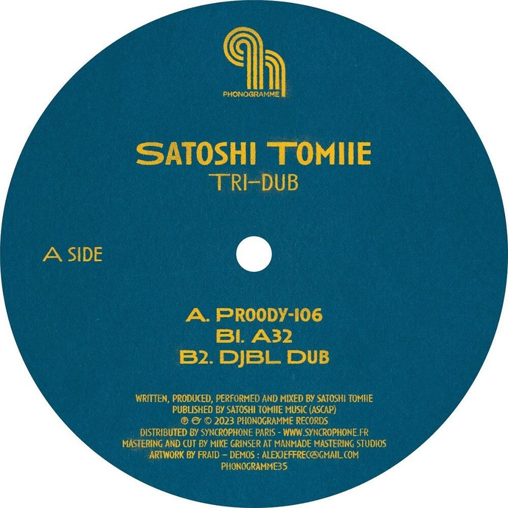 Satoshi Tomiie - Tri-Dub (Blue) [Clear Vinyl]