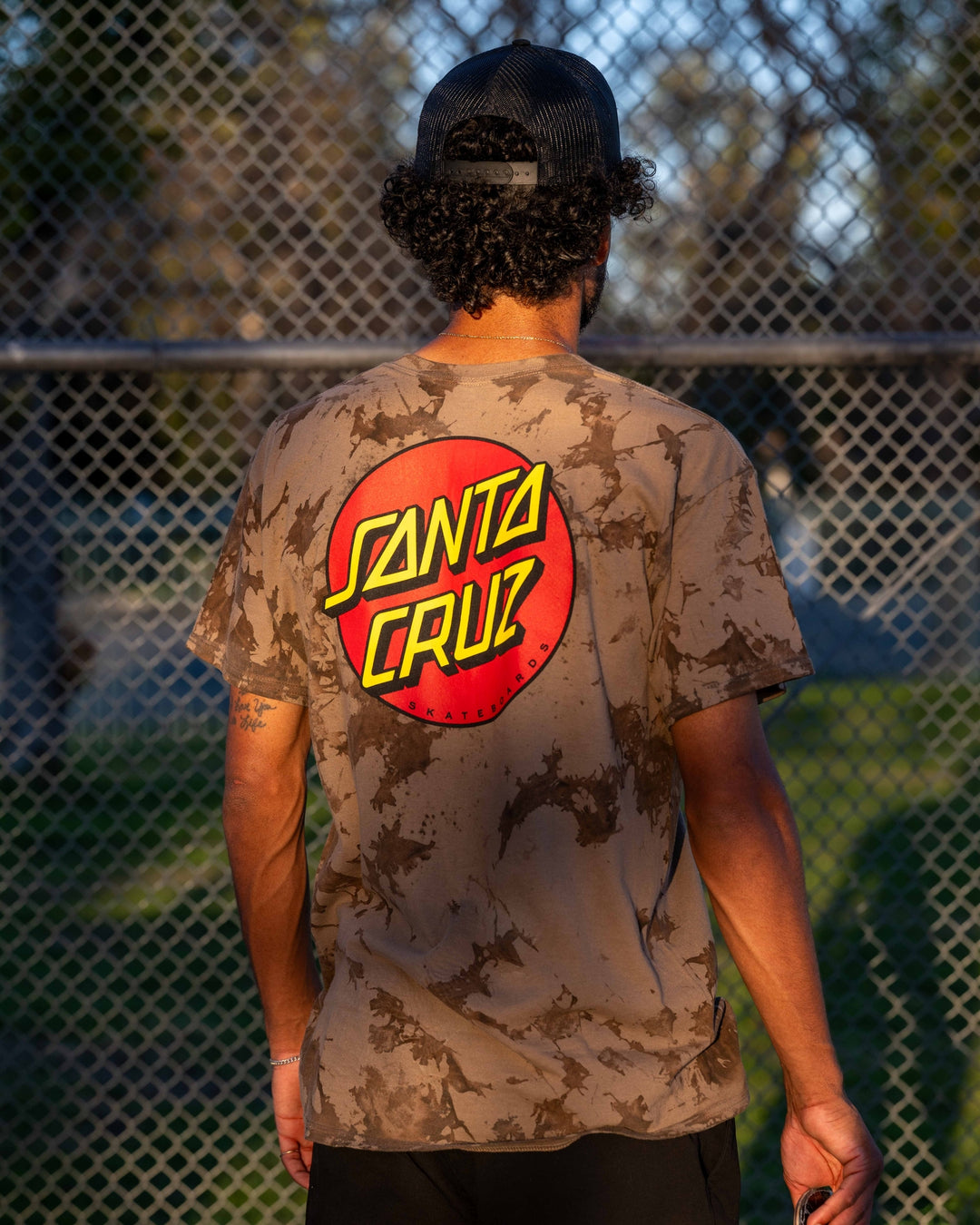 Santa Cruz Classic Dot Ice Brown Regular T-Shirt