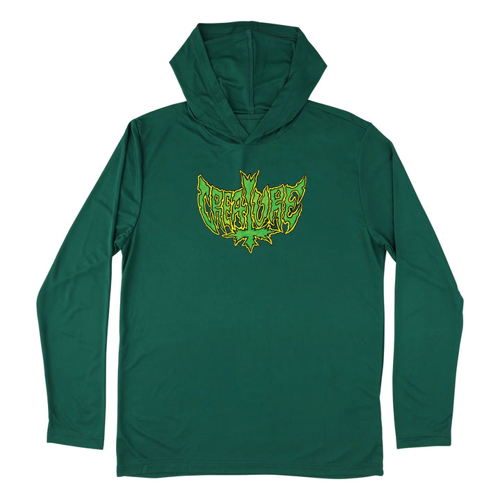Creature Gravette Hippie Skull L/S Hooded Sun T-Shirt