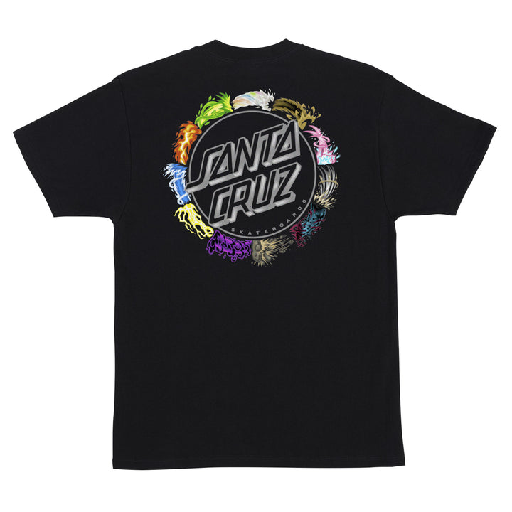 Santa Cruz Pokémon Power Dot S/S Heavyweight T-Shirt - Black