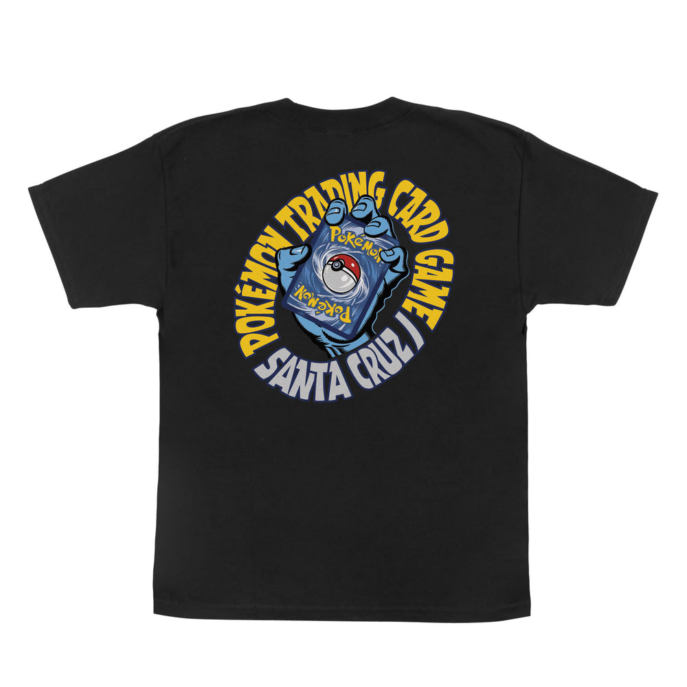 Santa Cruz Pokémon TCG Hand Youth S/S Midweight T-Shirt - Black