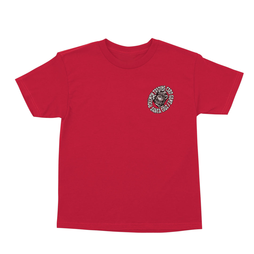 Santa Cruz Pokémon TCG Hand Youth S/S Midweight T-Shirt - Red