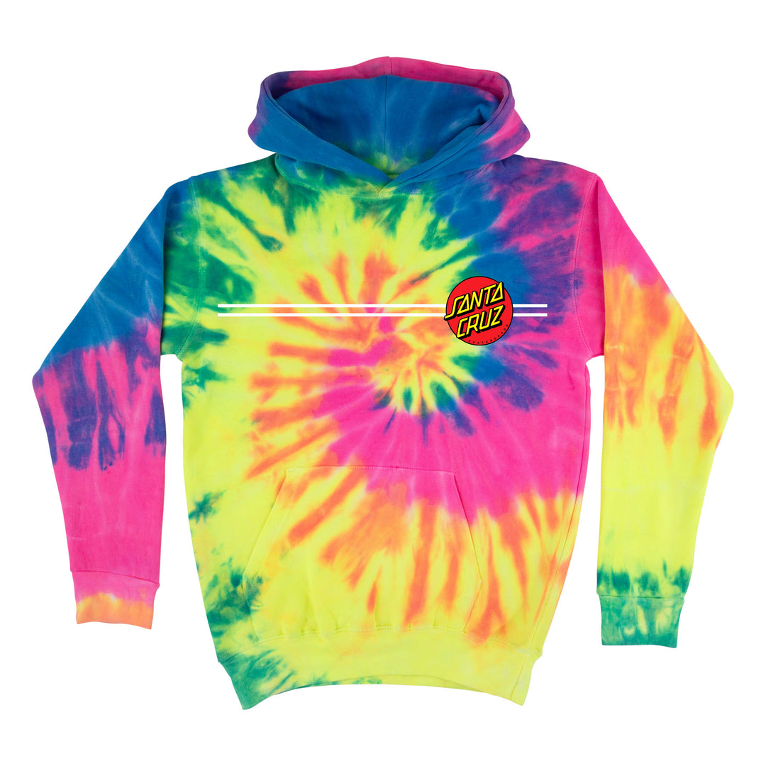 Santa Cruz Classic Dot Youth Size Pull-Over Hooded Sweatshirt