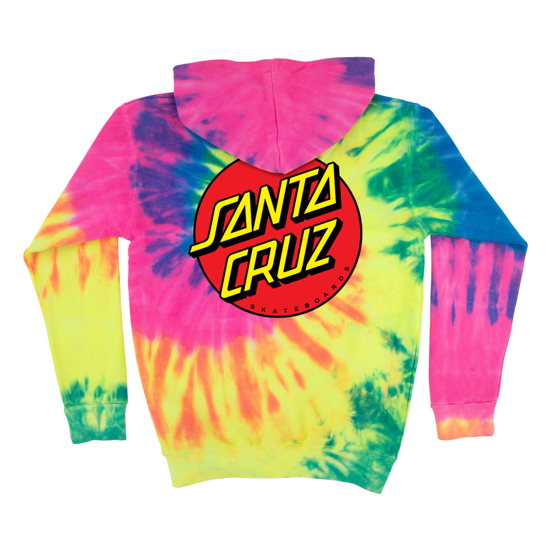 Santa Cruz Classic Dot Youth Size Pull-Over Hooded Sweatshirt