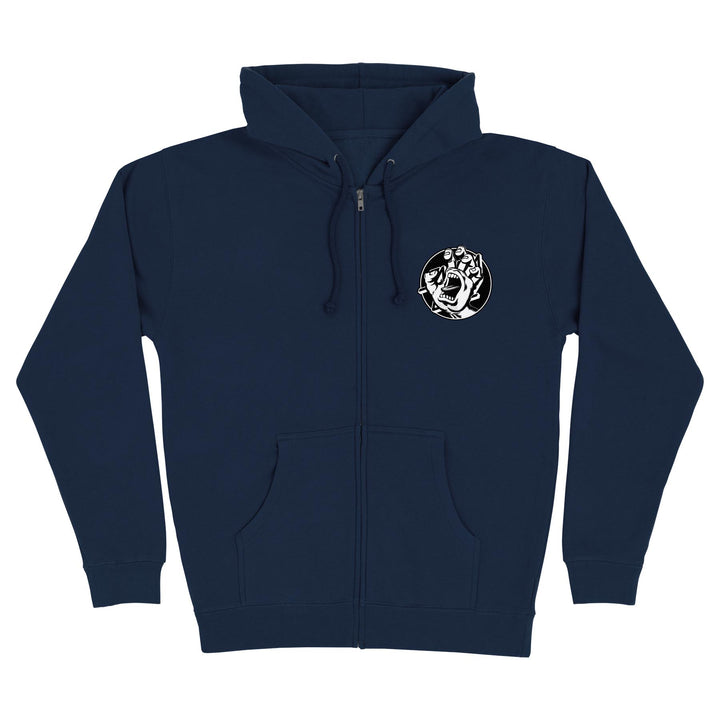 Santa Cruz Hand Dot Zip-Up Hooded Sweatshirt