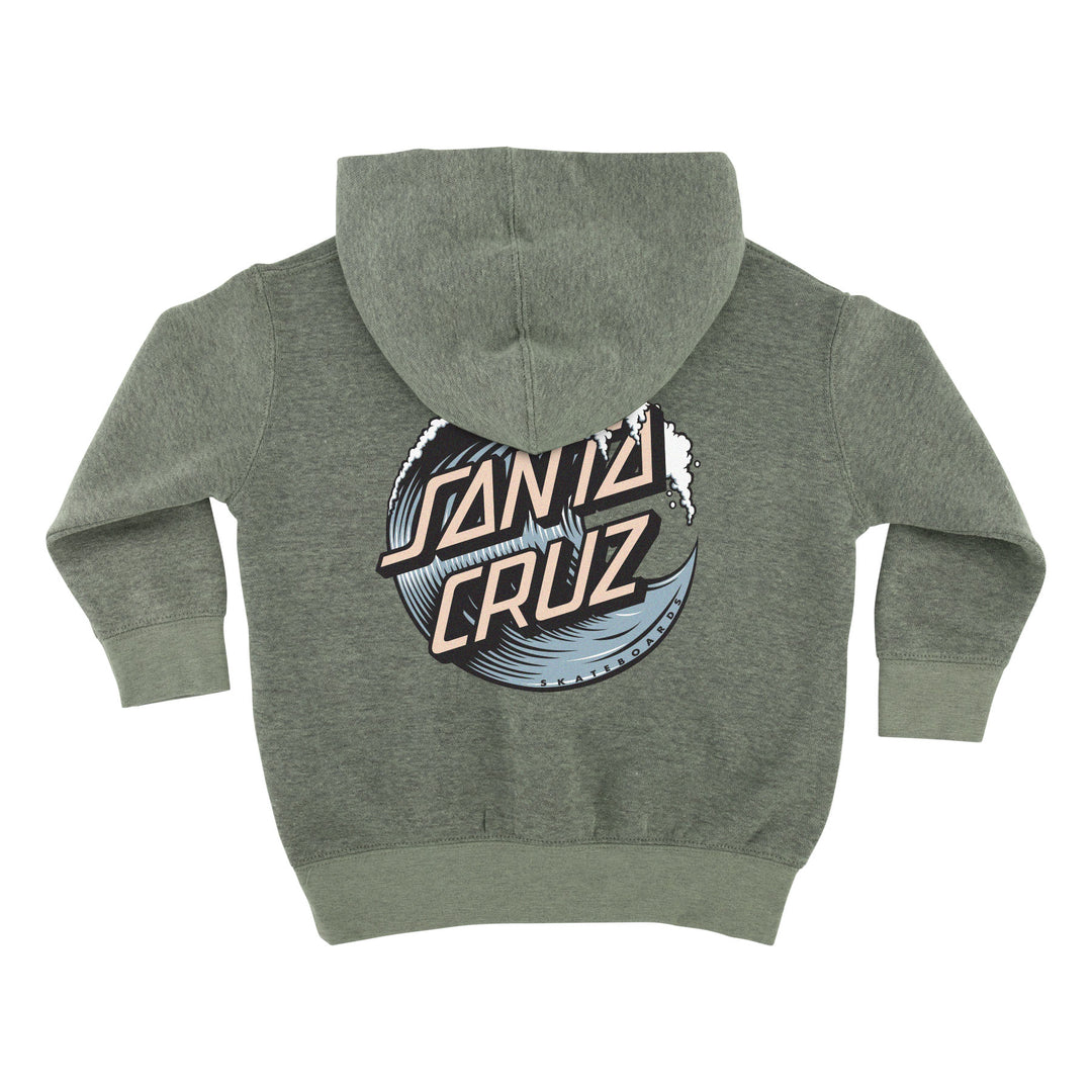 Santa Cruz Wave Dot Kids Size Pull-Over Hooded Sweatshirt