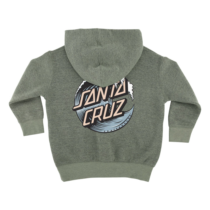 Santa Cruz Wave Dot Kids Size Pull-Over Hooded Sweatshirt