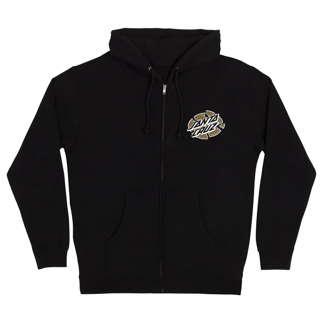 Santa Cruz Grabke Exploding Dot Zip-Up Hooded Sweatshirt