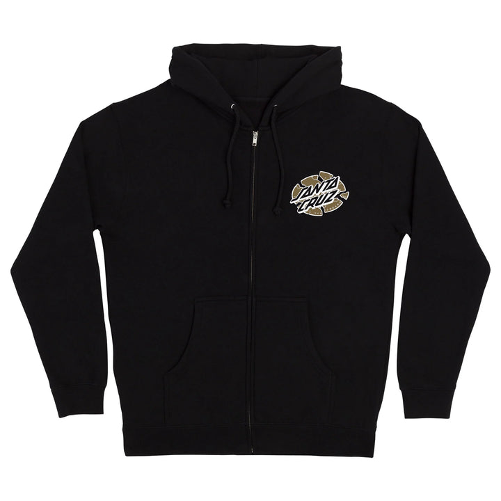 Santa Cruz Grabke Exploding Dot Zip-Up Hooded Sweatshirt