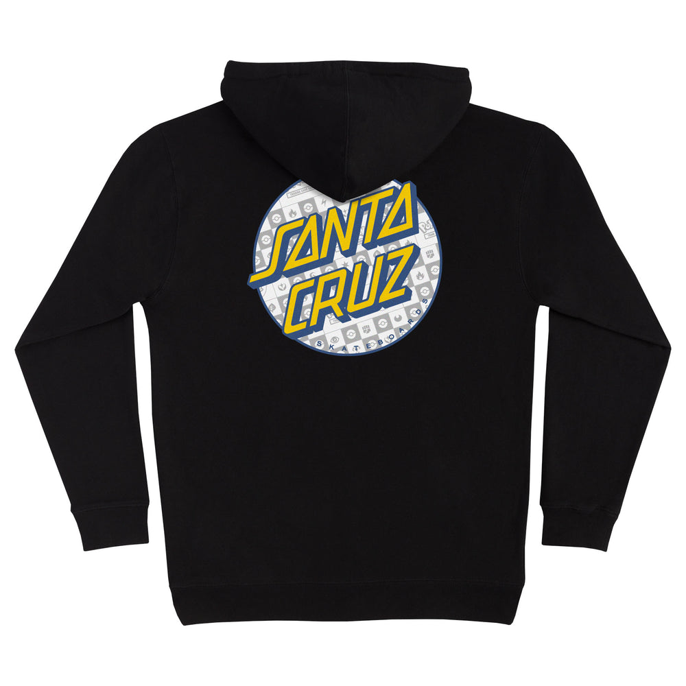 Santa Cruz Pokémon Energy Dot P/O Hooded Midweight Sweatshirt - Black