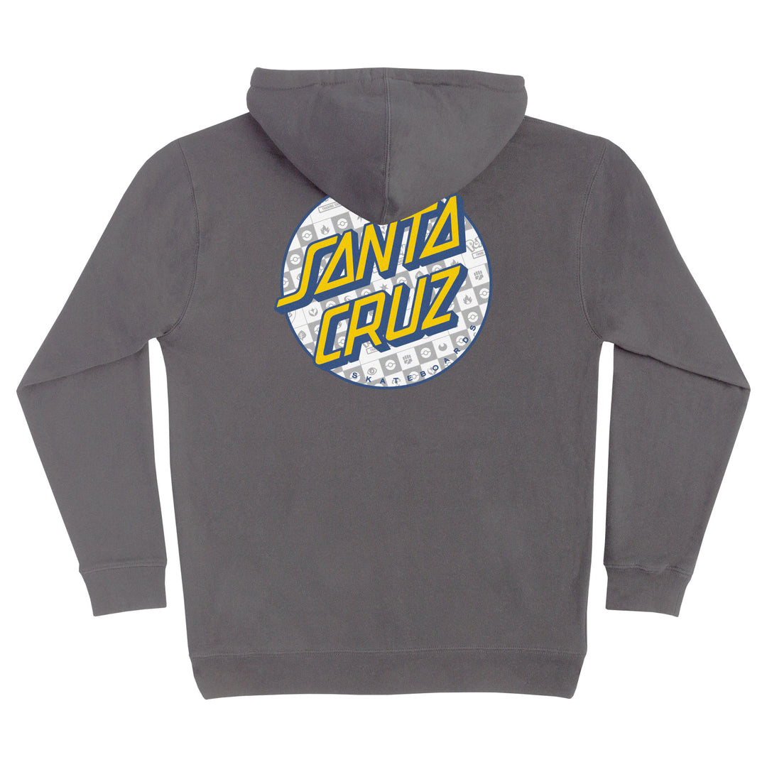 Santa Cruz Pokémon Energy Dot P/O Hooded Midweight Sweatshirt - Charcoal