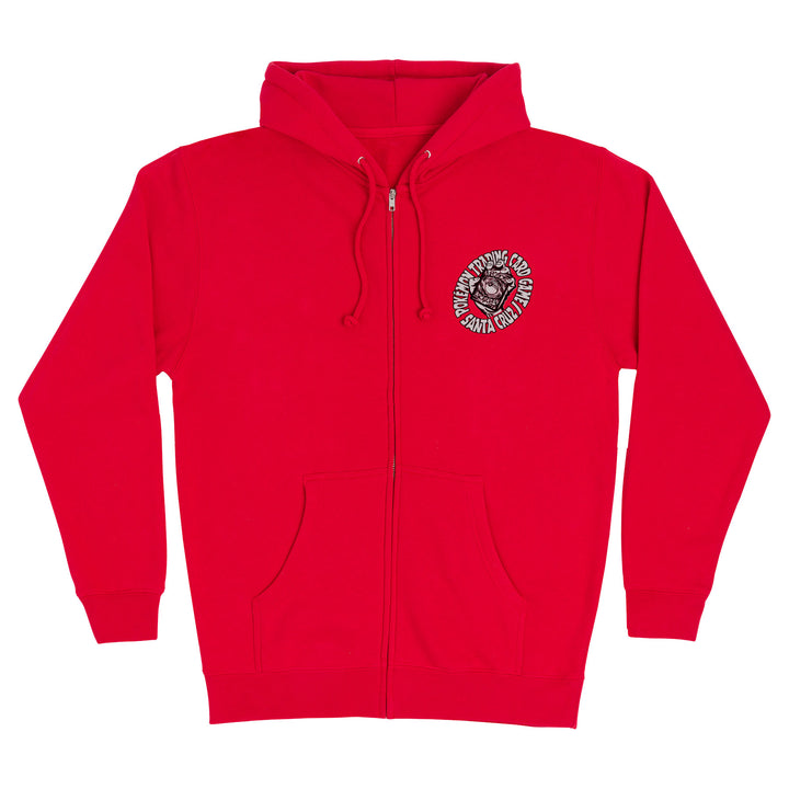 Santa Cruz Pokémon TCG Hand Zip Hooded Heavyweight Sweatshirt - Red