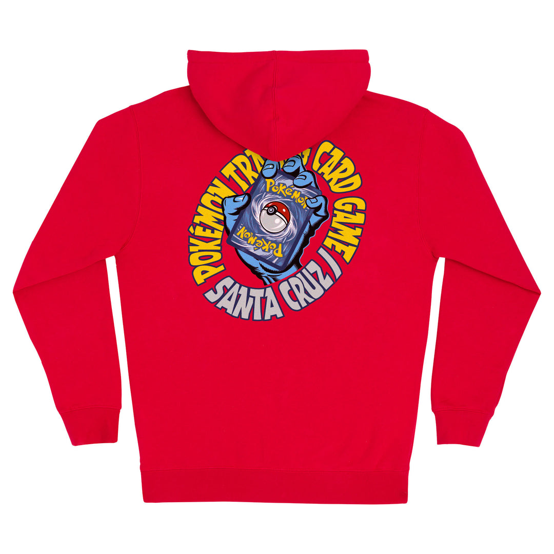 Santa Cruz Pokémon TCG Hand Zip Hooded Heavyweight Sweatshirt - Red