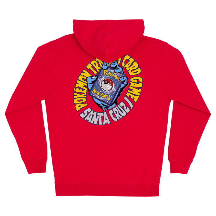 Santa Cruz Pokémon TCG Hand Zip Hooded Heavyweight Sweatshirt - Red