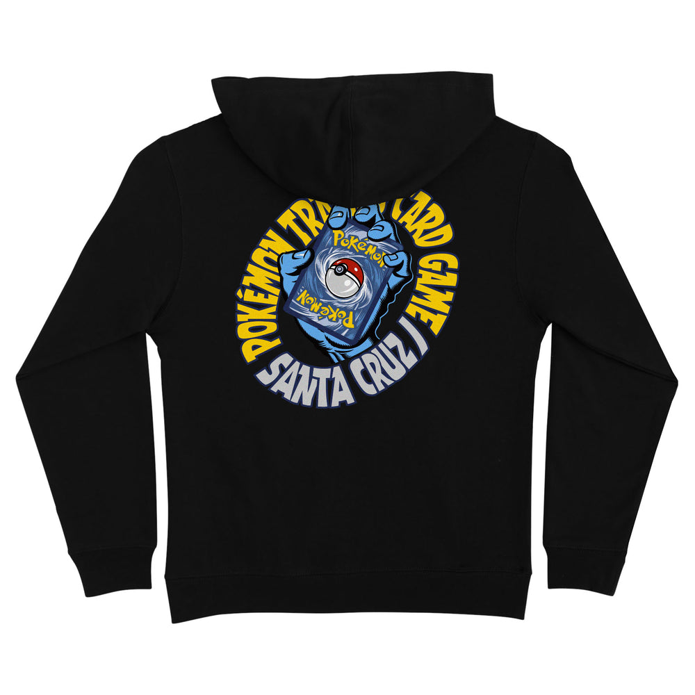 Santa Cruz Pokémon TCG Hand Youth P/O Hooded Midweight Sweatshirt - Black