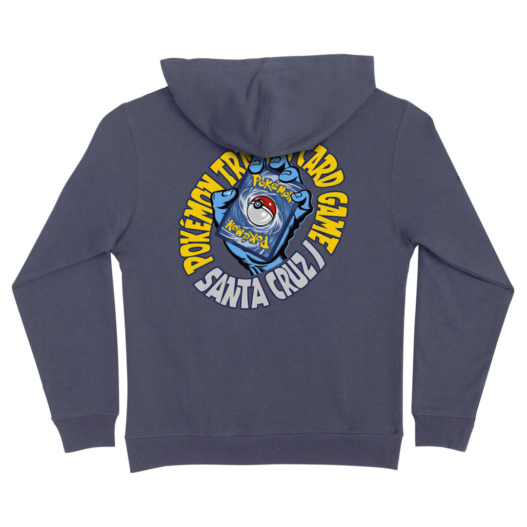 Santa Cruz Pokémon TCG Hand Youth P/O Hooded Midweight Sweatshirt - Storm Blue