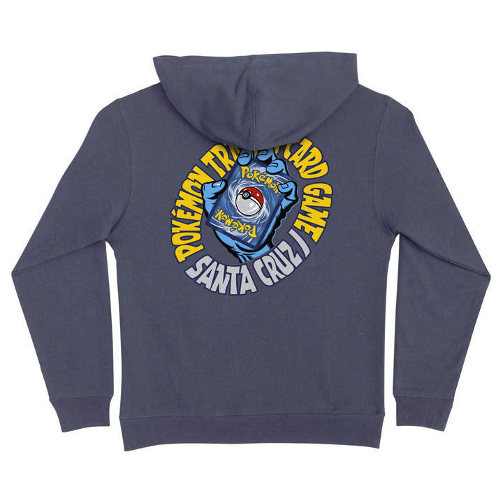 Santa Cruz Pokémon TCG Hand Youth P/O Hooded Midweight Sweatshirt - Storm Blue