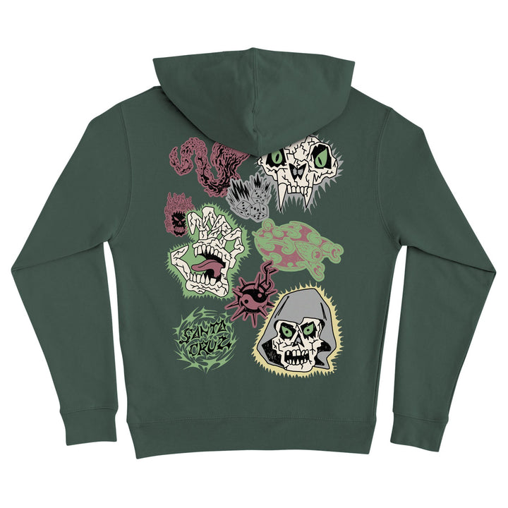 Santa Cruz Scribble Head Center Youth P/O Hooded Midweight Sweatshirt