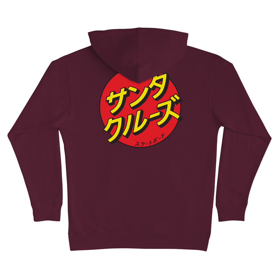 Santa Cruz Katakana Dot (Japanese Dot) P/O Hooded Sweatshirt
