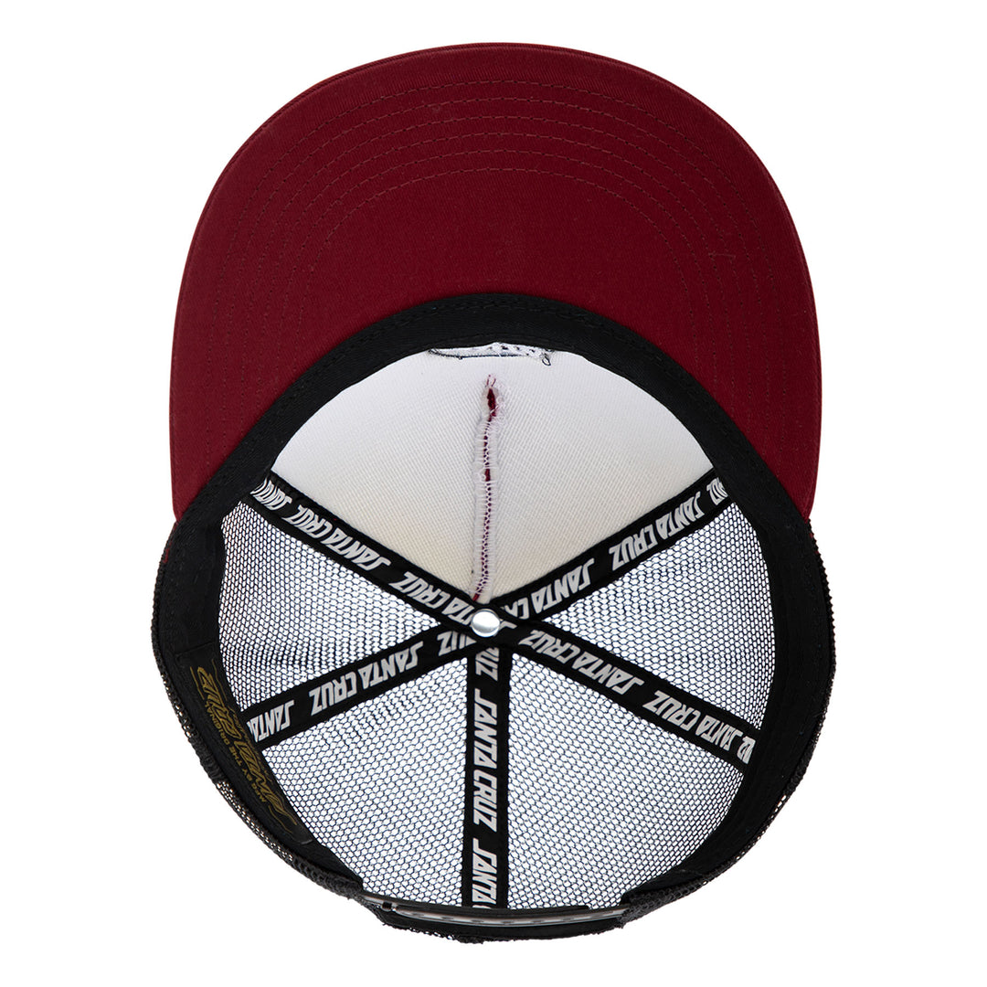 Santa Cruz Cruz Embroidered Mesh Trucker High Profile Hat