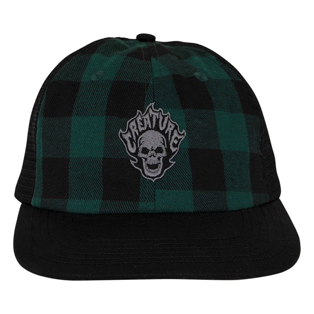 Creature Bonehead Flame Wash Mesh Trucker Unstructured Hat