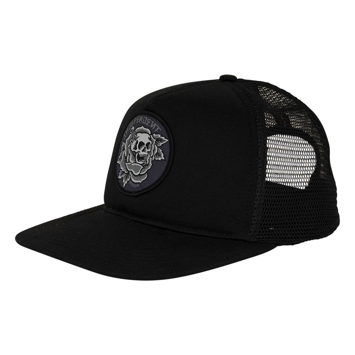 Independent Dressen Skull Rose Snapback Structured Hat
